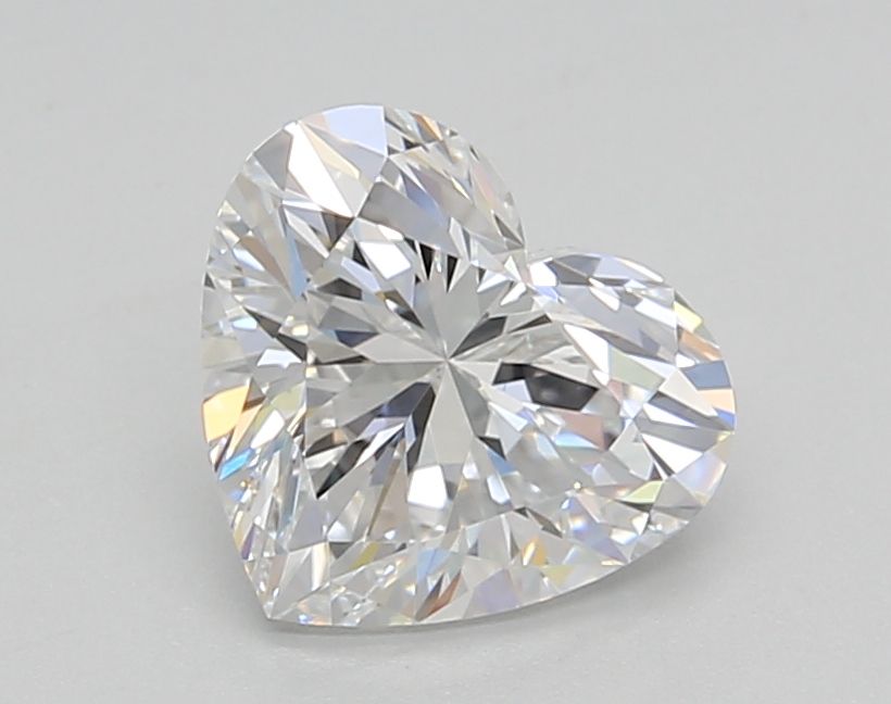 1.52-carat heart diamond with E color, null cut, and VS1 clarity.