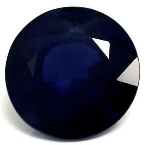 Szafir 2,89 ct, niebieski, szlif okrągły