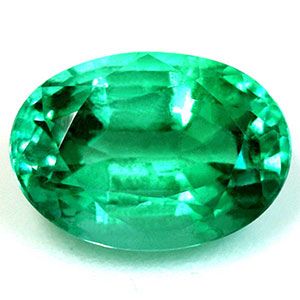 Szmaragd 1,36 ct, zielony, szlif owalny