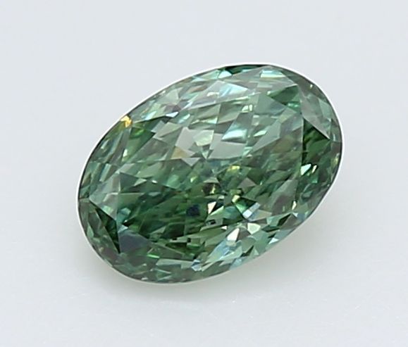 0.5 CT Fancy Vivid Green OVAL