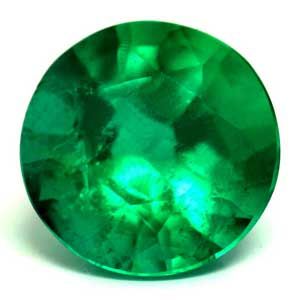Szmaragd 1,43 ct, zielony, szlif okrągły