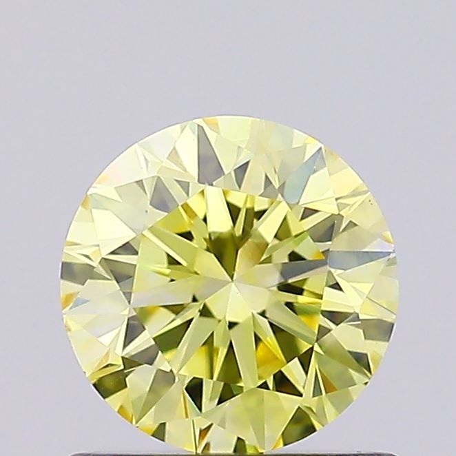 0.72 CT Fancy Vivid Yellow ROUND