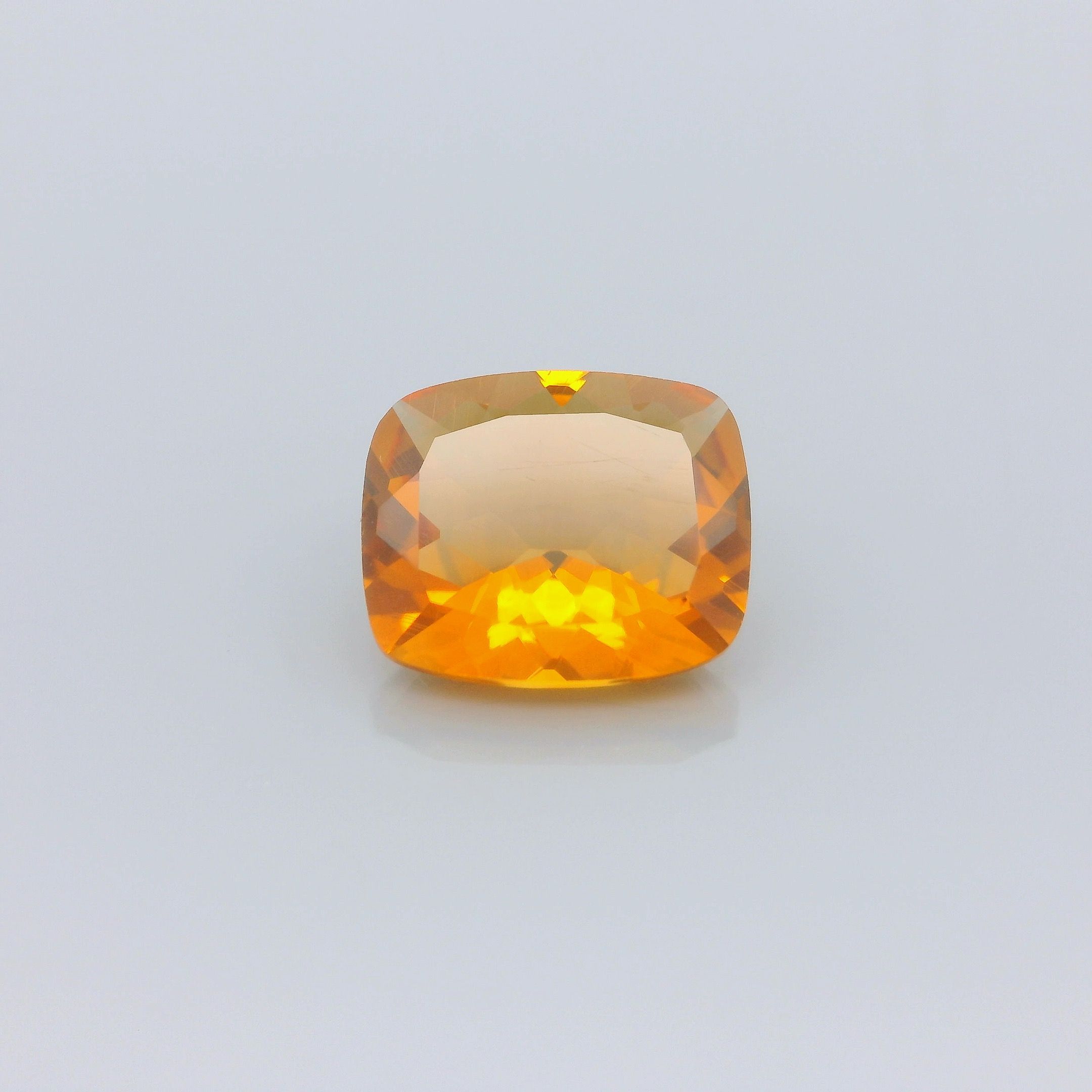 Cytryn 3,71 ct, żółty, szlif cushion