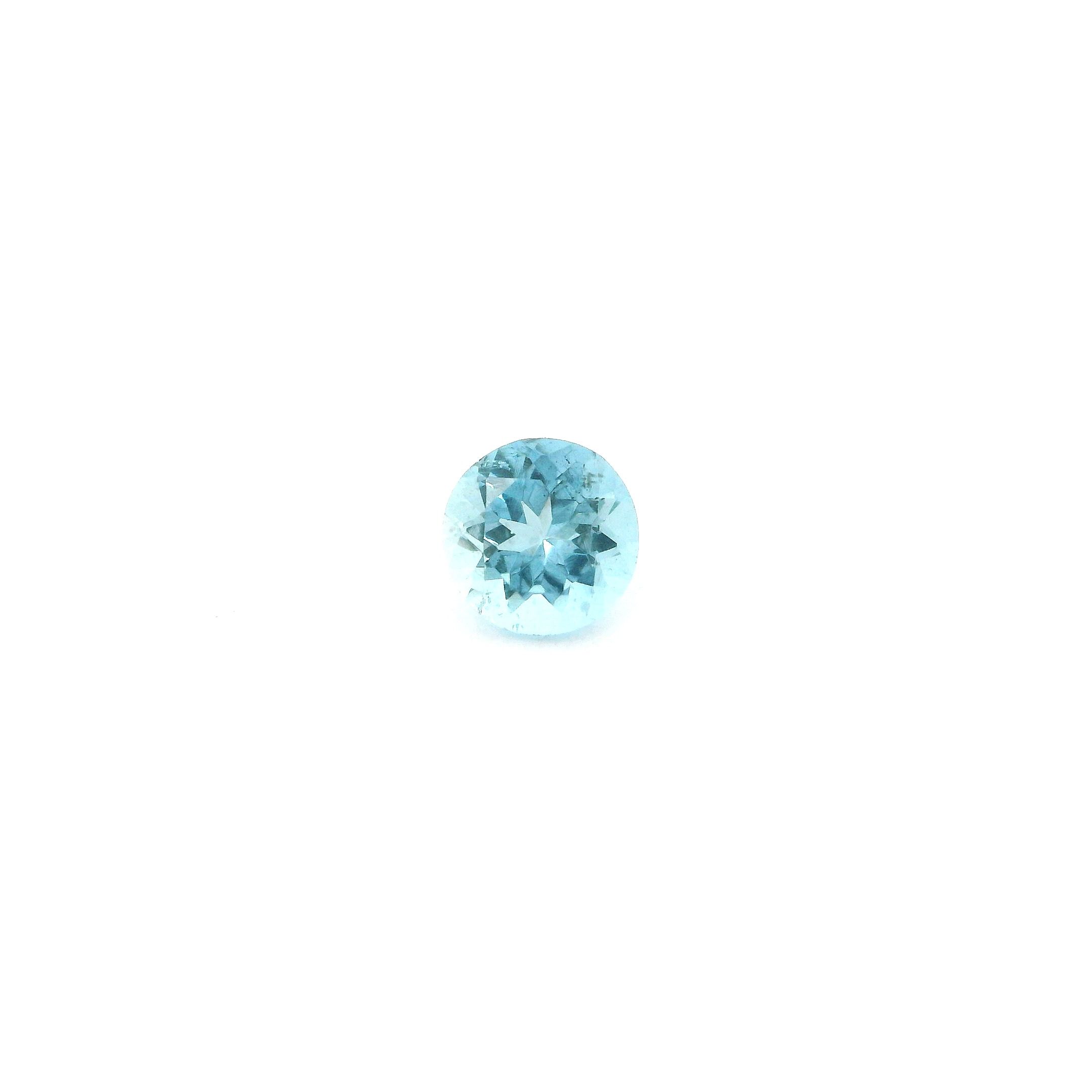 0.48 ct Round aquamarine