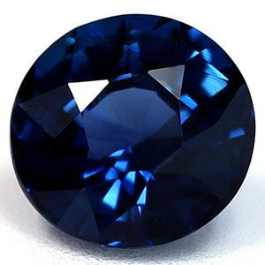 Szafir 1,31 ct, morski, szlif okrągły