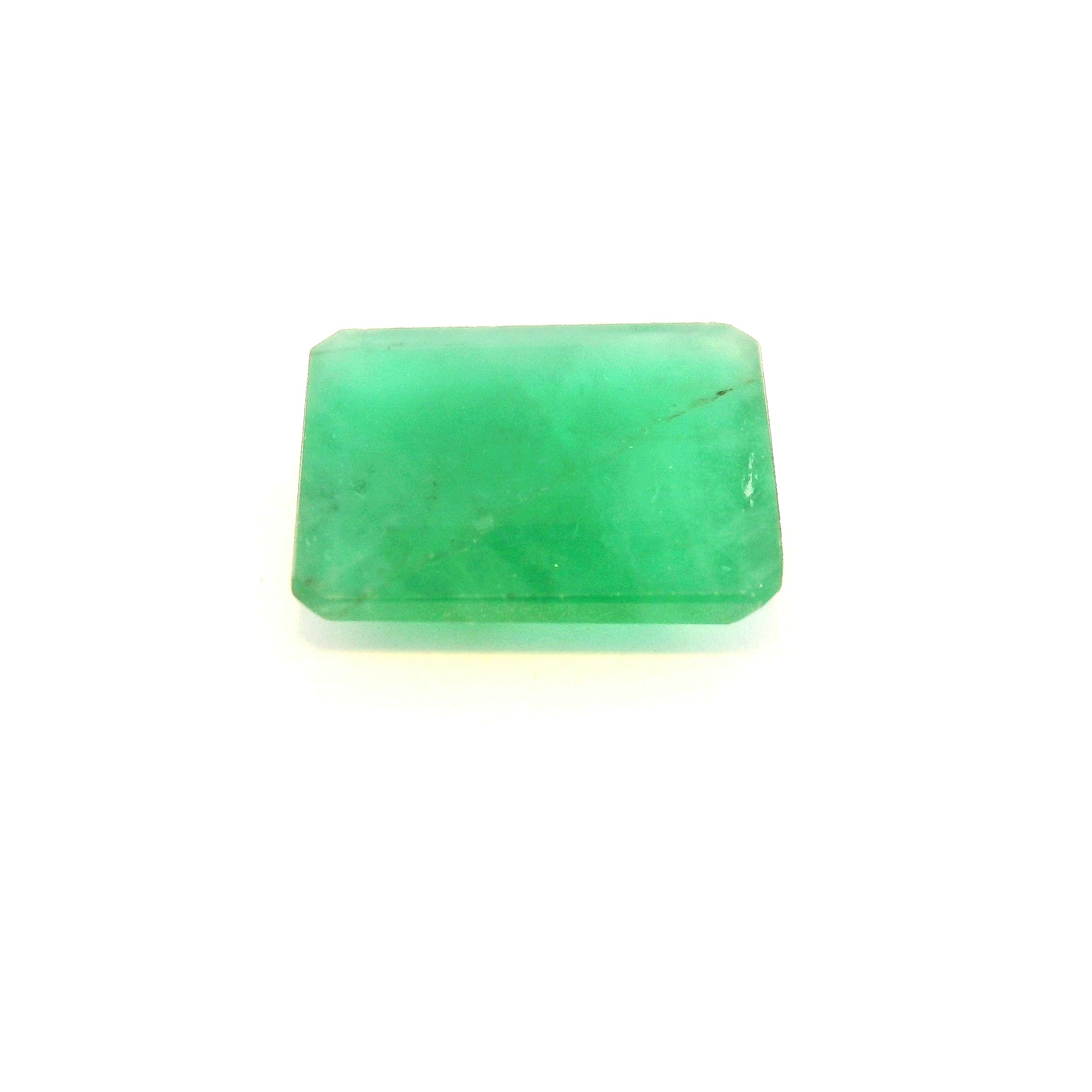 Szmaragd 3,43 ct, zielony, szlif ośmiokątny
