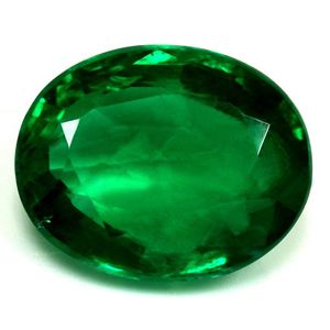 Szmaragd 3,13 ct, zielony, szlif owalny