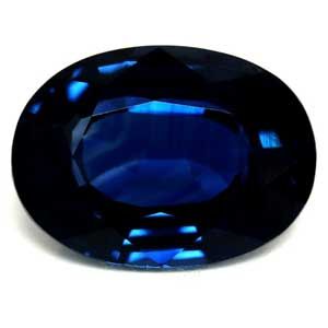 Szafir 1,05 ct, niebieski, szlif owalny