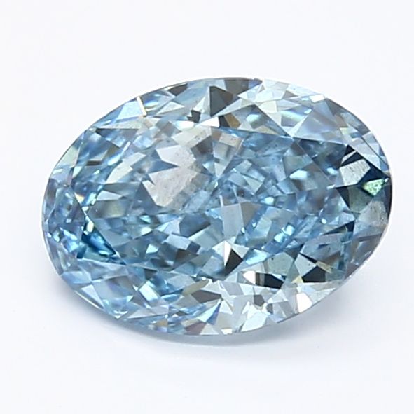 1.22 CT Fancy Vivid Blue OVAL