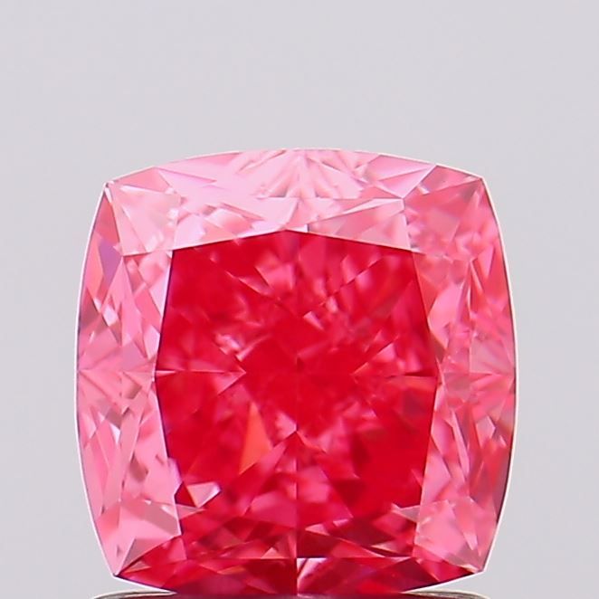 1.44 CT Fancy Vivid Pink CUSHION MODIFIED