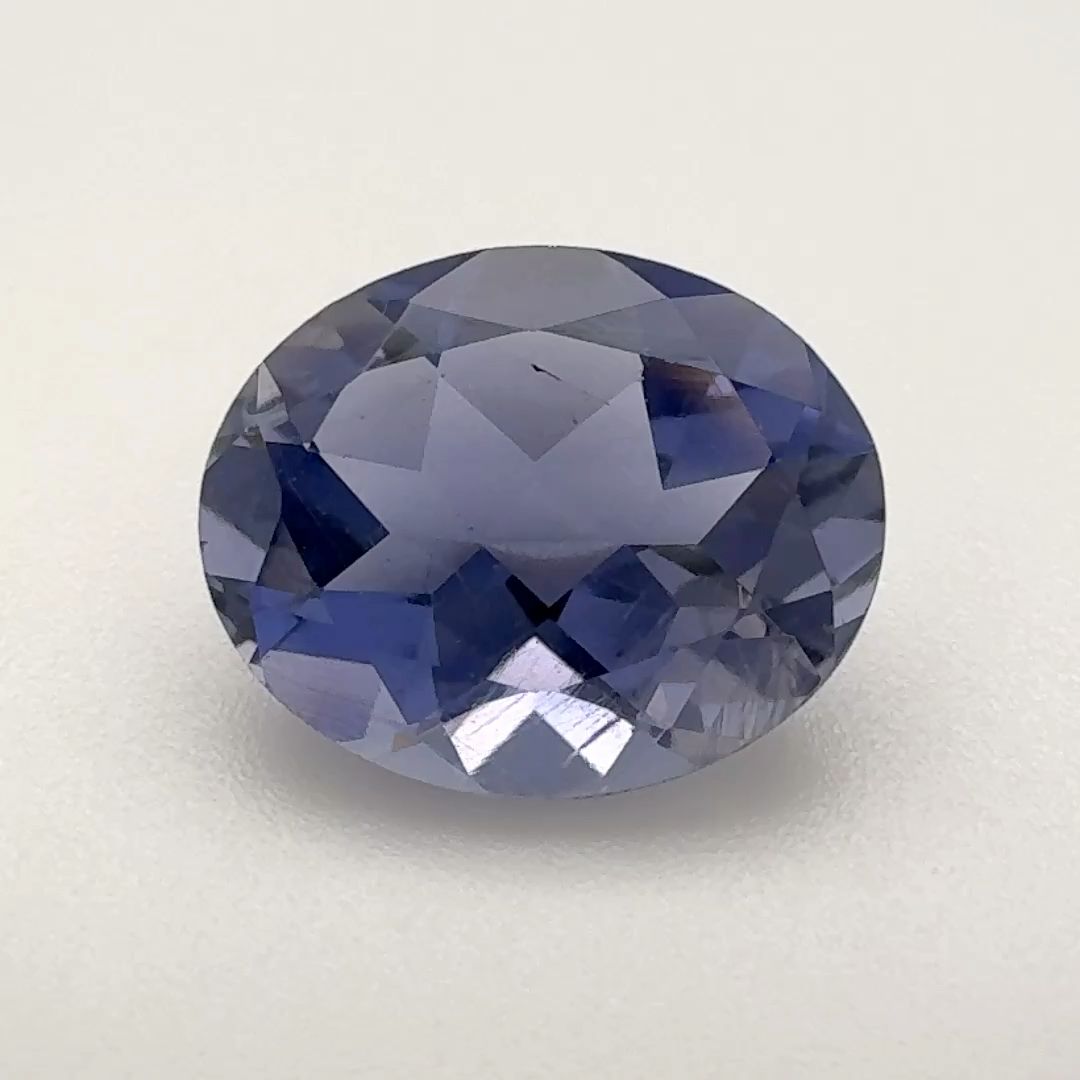 Iolit 2,98 ct, niebieski, szlif owalny