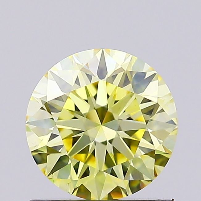 0.74 CT Fancy Intense Yellow ROUND