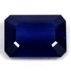 Szafir 1,36 ct, niebieski, szlif szmaragdowy