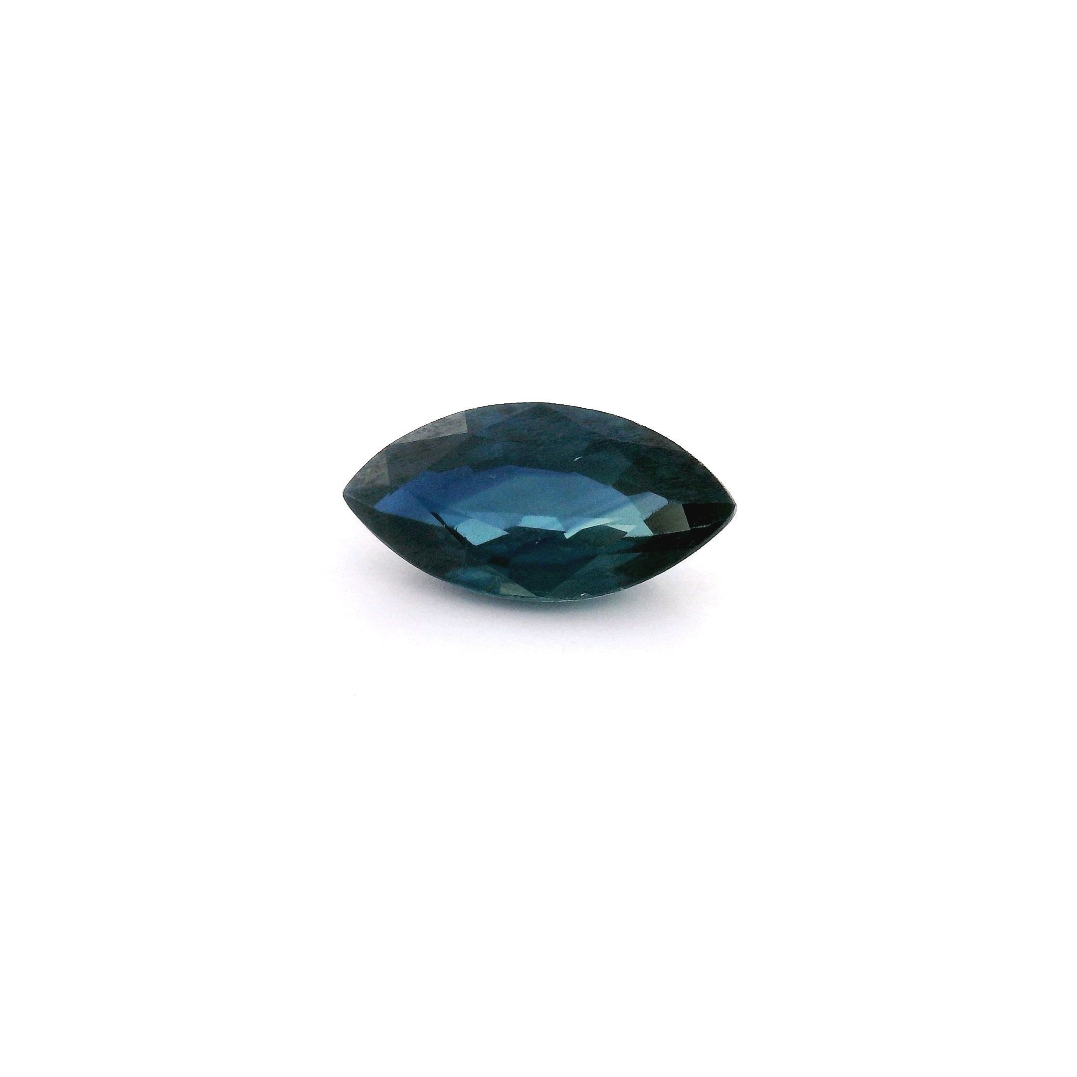 SAPPHIRE FACETED 1.04ct BLUE Intense EC AUSTRALIA HEATED