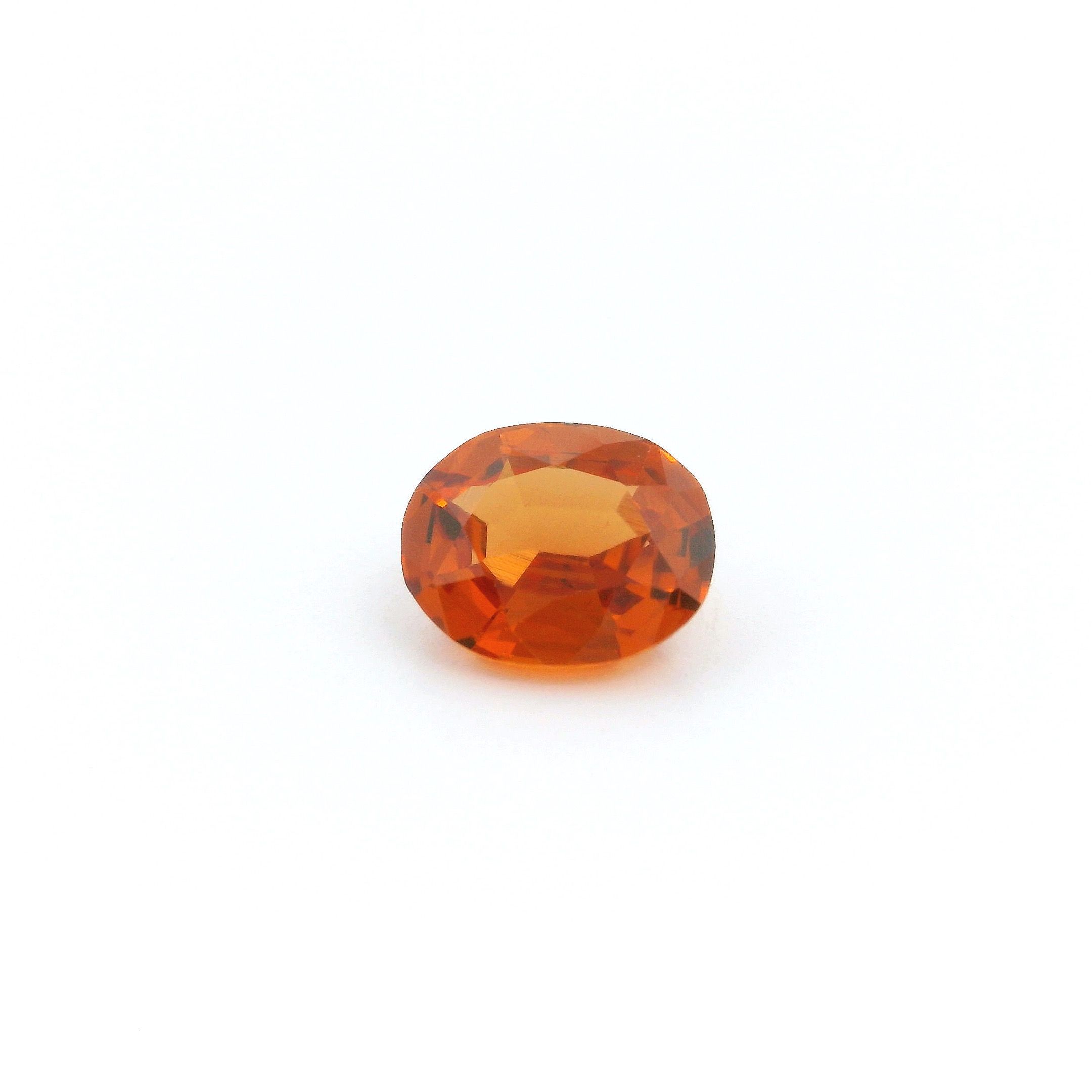 Granat 1,15 ct, pomarańczowy, szlif owalny
