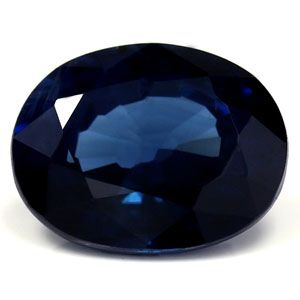 Szafir 1,72 ct, niebieski, szlif owalny