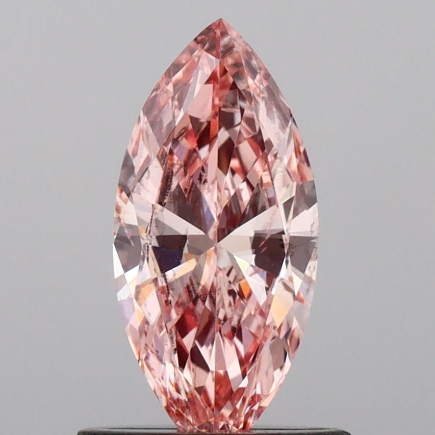 0.64 CT Fancy Intense Brownish Pink MARQUISE