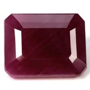 Rubin 9,97 ct, czerwony, szlif szmaragdowy
