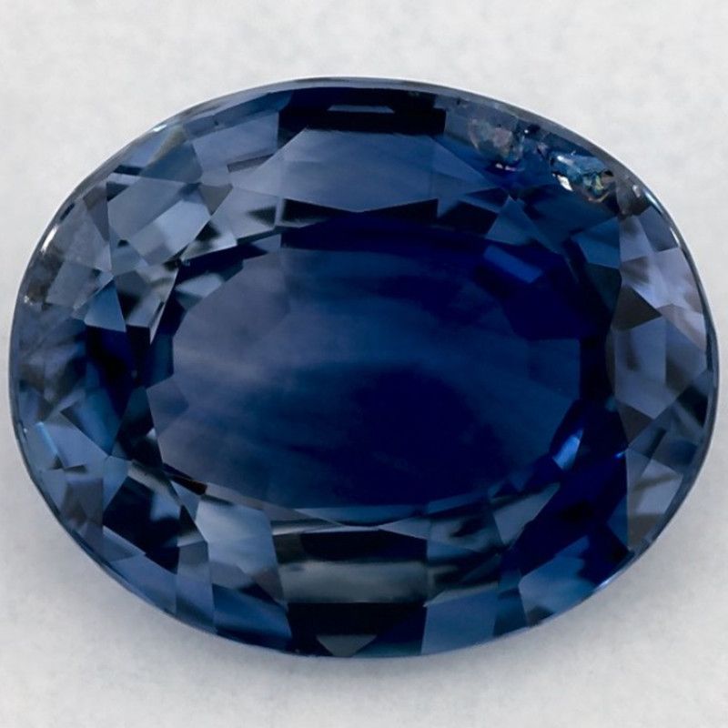 Szafir 4,17 ct, niebieski, szlif owalny