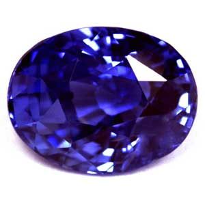 Szafir 3,00 ct, niebieski, szlif owalny