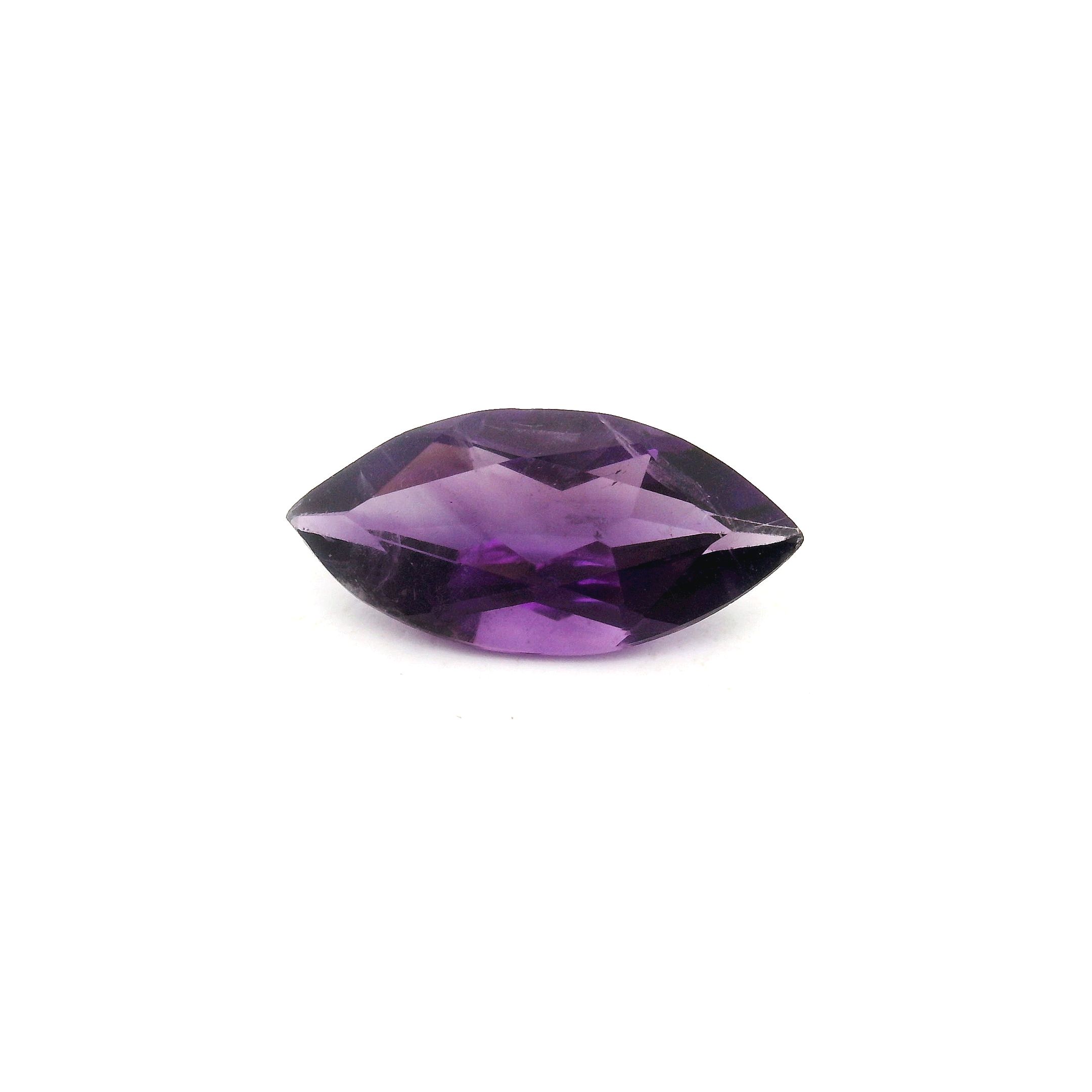 Ametyst 1,19 ct, purpurowy, szlif markiza