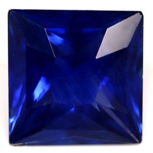 Szafir 1,10 ct, niebieski, szlif kwadratowy