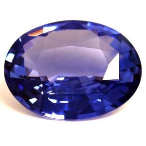 Szafir 1,25 ct, niebieski, szlif owalny