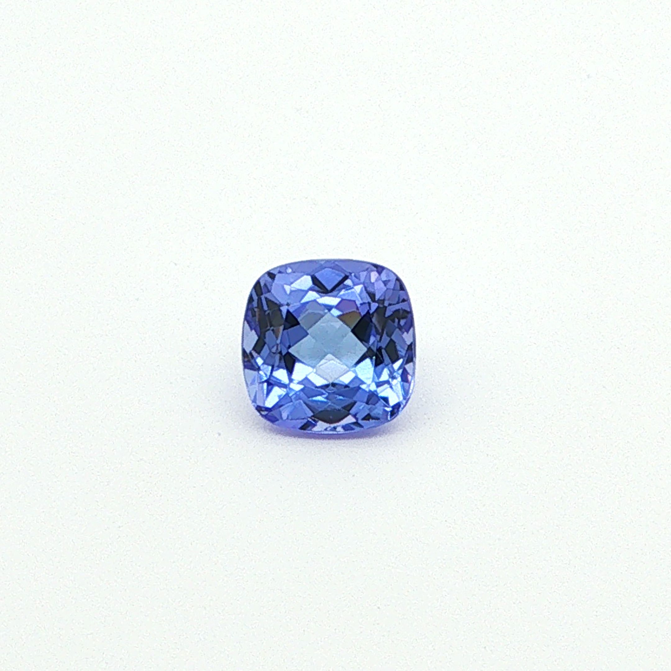 Tanzanit 2,09 ct, niebieski, szlif cushion