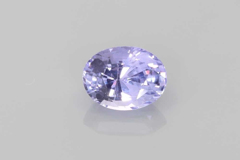 Szafir 2,06 ct, purpurowy, szlif owalny