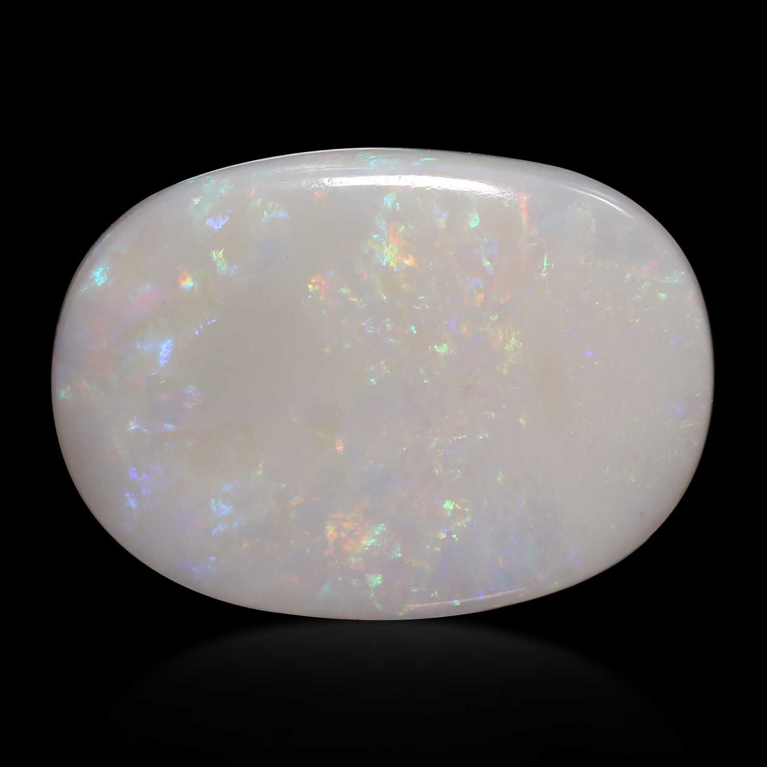 OPAL CABOCHON 9.54ct WHITE MI AUSTRALIA NONE