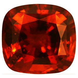 Granat 8,33 ct, pomarańczowy, szlif cushion