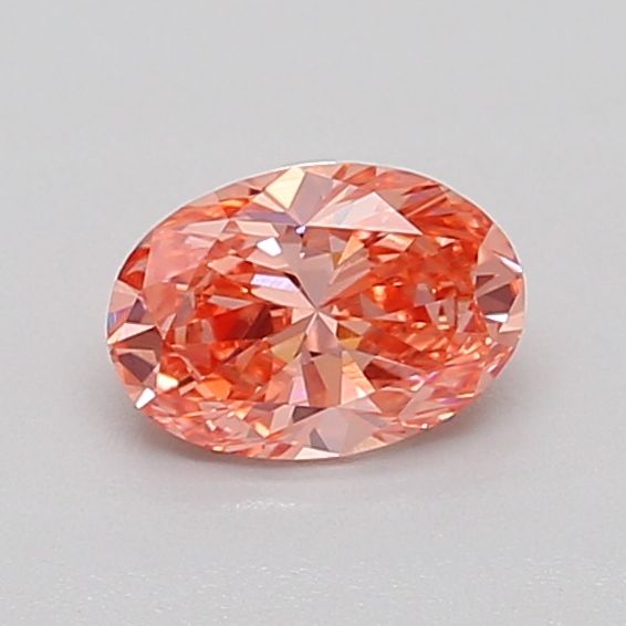 0.54 CT Fancy Intense Brownish Orange OVAL