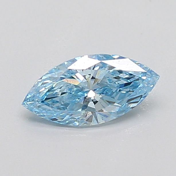 0.5 CT Fancy Intense Blue MARQUISE