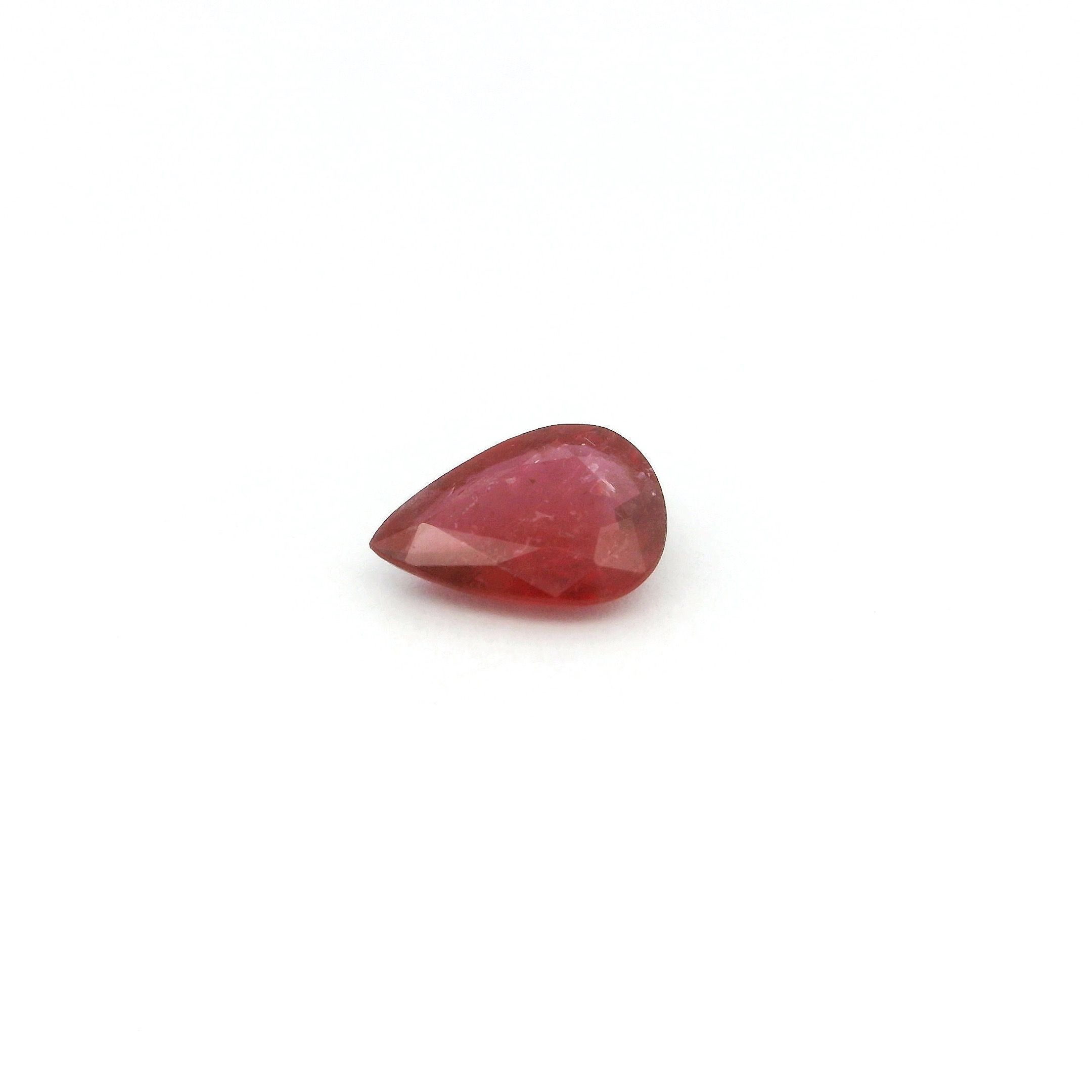 RUBY FACETED 0.69ct RED Intense SI MOZAMBIQUE HEATED