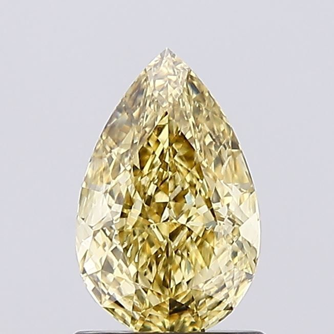 1.03 CT Fancy Intense Gray Yellow PEAR
