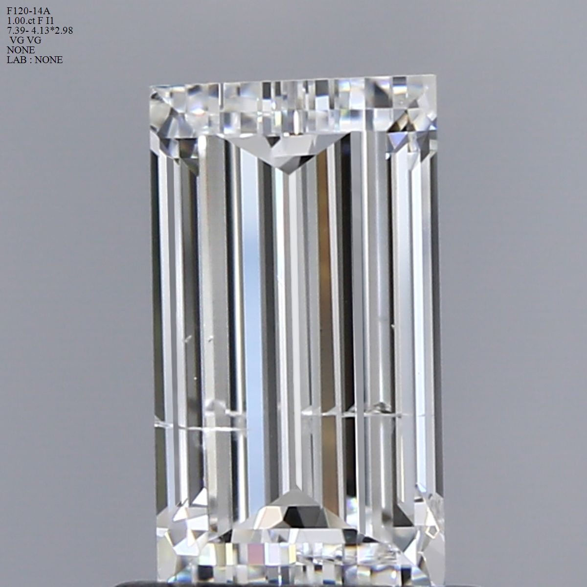 Prírodný diamant bageta,...