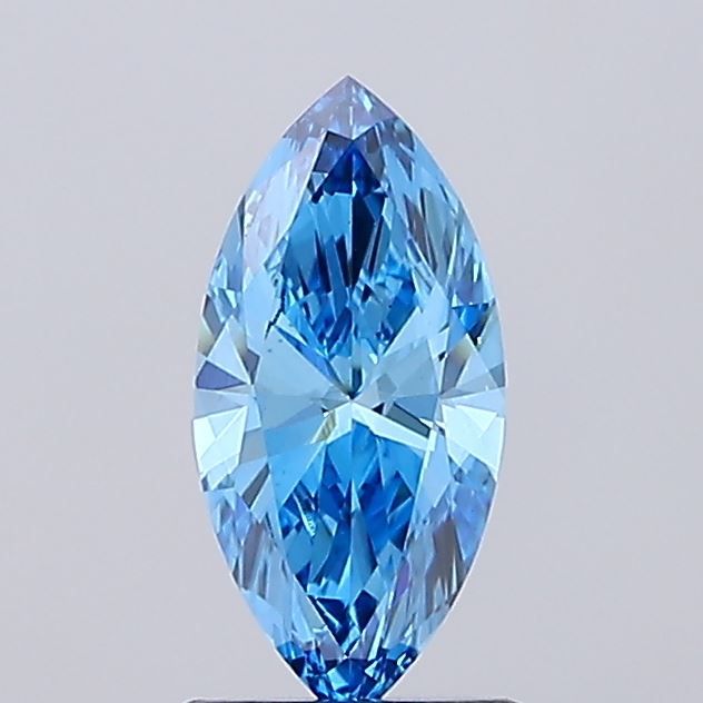 1.0 CT Fancy Vivid Blue MARQUISE