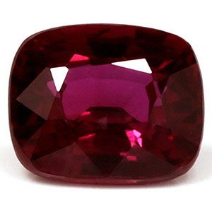 Rubin 1,05 ct, czerwony, szlif cushion