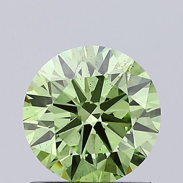1.0 CT Fancy Vivid Green ROUND