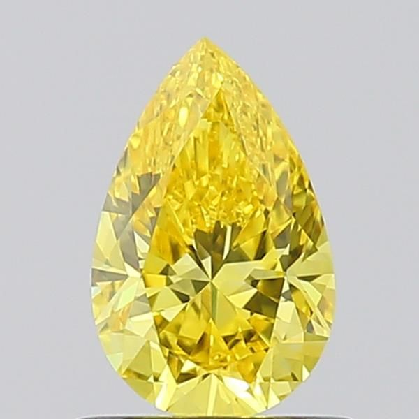 0.64 CT Fancy Vivid Yellow PEAR