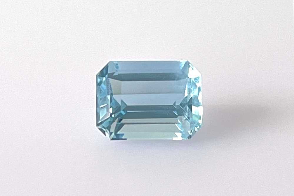 AQUAMARINE FACETED 2.34ct BLUE BLUE SI MOZAMBIQUE NONE