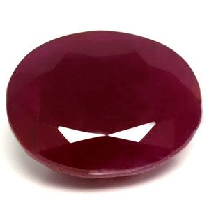 Rubin 5,99 ct, czerwony, szlif owalny