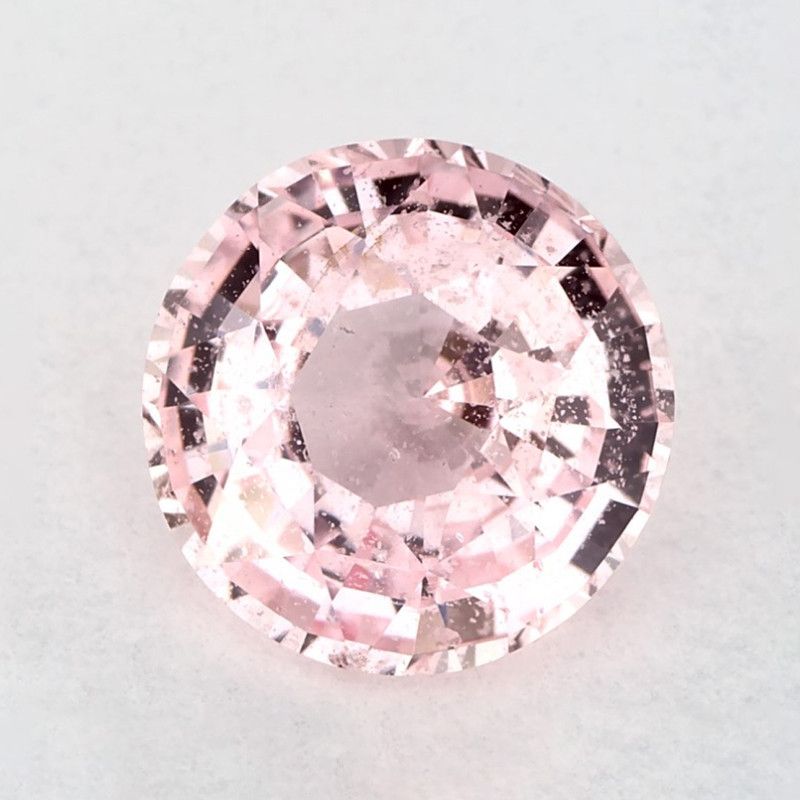 Szafir 2,32 ct, różowy, szlif okrągły