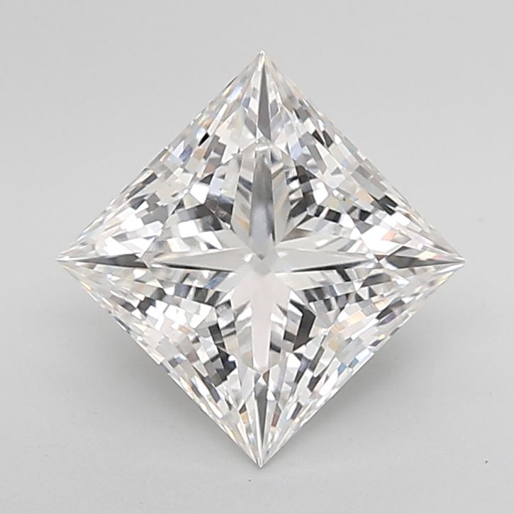 Diamant Princesse 3.08 ct - Couleur F - Pureté VVS2