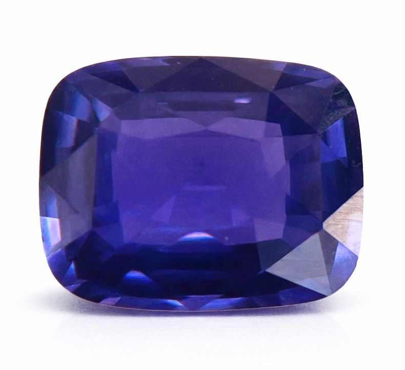 Szafir 3,05 ct, purpurowy, szlif cushion