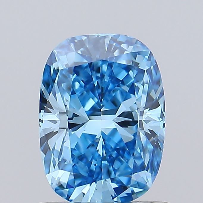 1.04 CT Fancy Vivid Blue CUSHION BRILLIANT