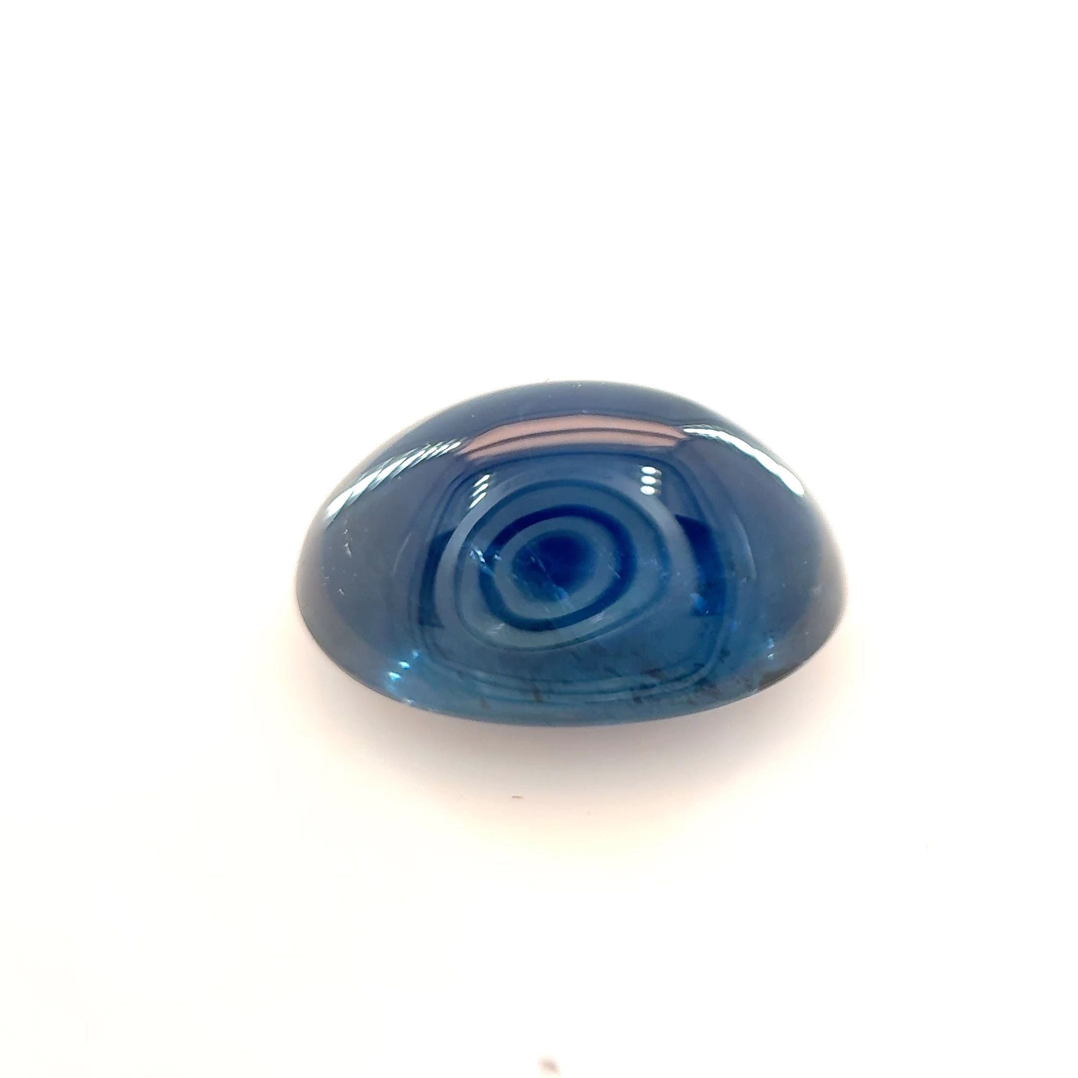 SAPPHIRE CABOCHON 7.46ct BLUE Deep EC THAILAND HEATED