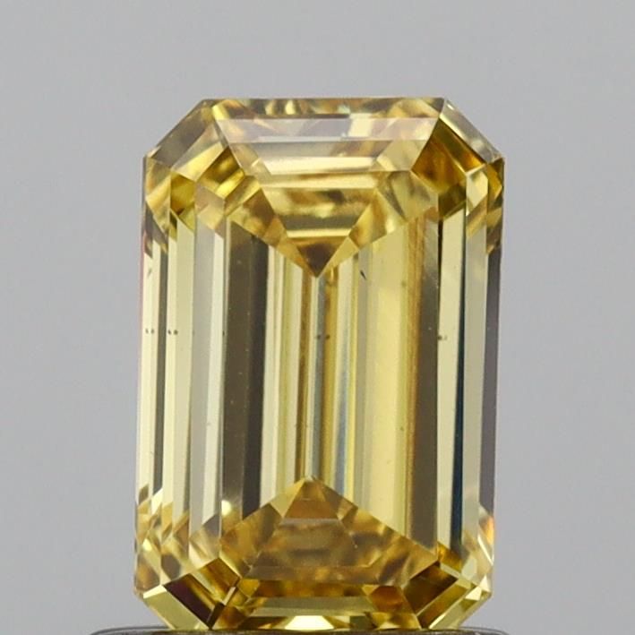 1.01 CT Fancy Vivid Yellow EMERALD