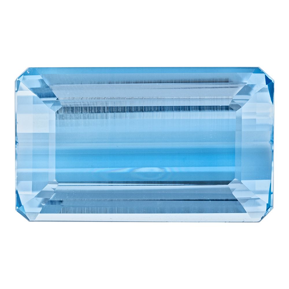 AQUAMARINE FACETED 14.07ct BLUE EC BRAZIL HEATED