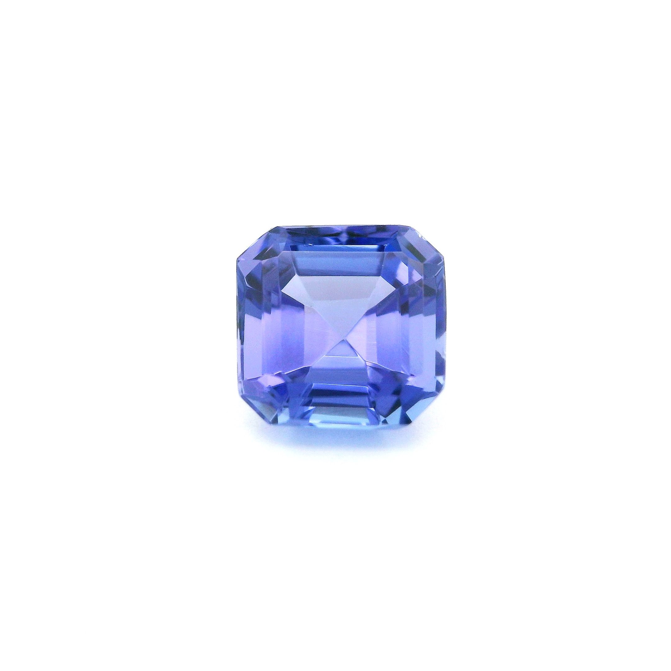 Tanzanit 2,15 ct, niebieski, szlif ośmiokątny